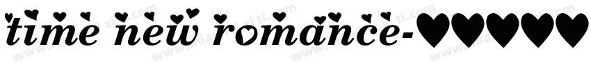 time new romance字体转换